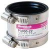 Fernco 3000-22 Proflex Shielded Pipe Coupling Connector Cast Iron, Plastic,