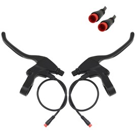 S SENQI E-Bike Brake Lever for Electric Bicycle E-Bike E-Scooter Electronic Tricycle Safety Control with Waterproof Wire(1 Pair)