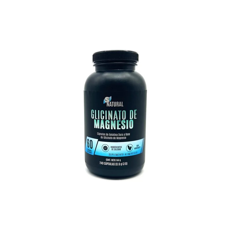 Glicinato De Magnesio 240 Capsulas Snatural