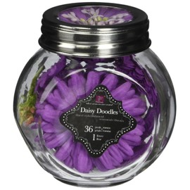 Prima 712198 3 by 2-Inch Daisy Doodles Flowers, Violette