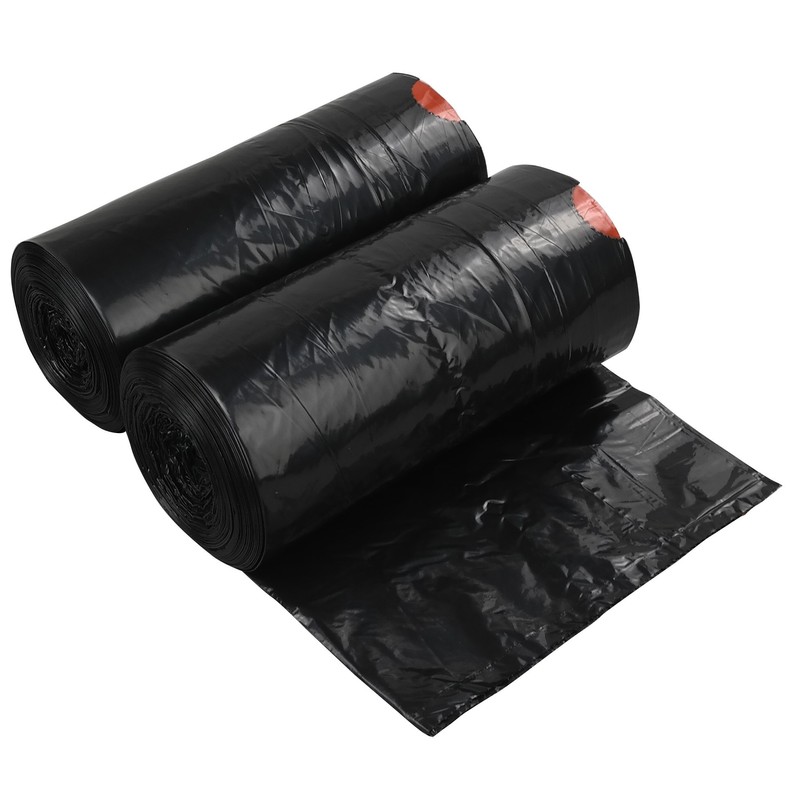 Teyyvn 1.2 Gallon Small Garbage Bags, Black Drawstring Trash Bags,