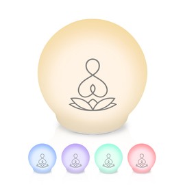 Syrinx Guided Meditation Light – Meditation Aid with Rhythmic Glow for Focus,Anxiety Relief Items for Calm Down Corner，Stress-Relieving Relaxation & Mindfulness, Quiet Rooms,Home or Office Use