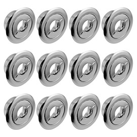 Retrofit Recessed Fire Sprinkler Escutcheon 1/2 in. IPS - Split 3 Piece in Chrome Plated - Depth Adjustment Range up to 3/4 in. for Fire Sprinkler Trim