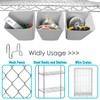 Large Grid Wall Bins - 6Pack Gray Gridwall Accessories Hanging