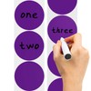 Round Stickers Purple 90 mm Circle Labels Colour Coding Dot