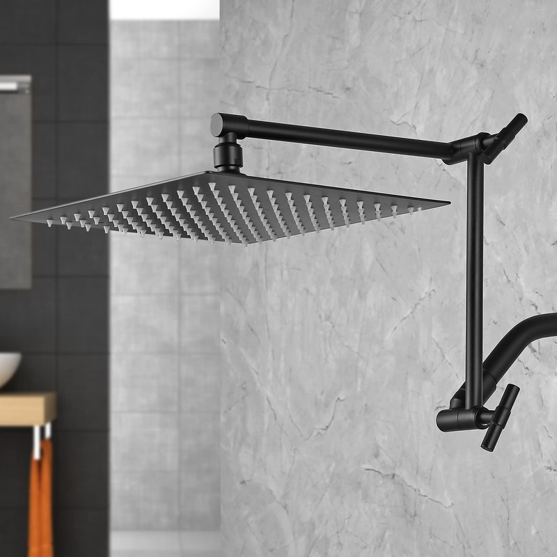 Shower Head Extension Arm - 13'' Shower Arm Extension for