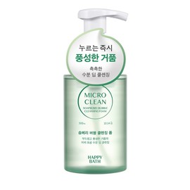 Happy Bath Micro Clean Soapberry Bubble Cleansing Foam, 1 piece, 300ml / 해피바스 마이크로 클린 솝베리 버블 클렌징폼, 1개, 300ml