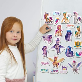 My Little Pony Toy magdum Friendship - 22 Large Magnets Children for Magnetic Board - Fridge Magnets Children - Fridge Magnets - Magnetic Toy Children - Magnetic Games for Children from 3 Years