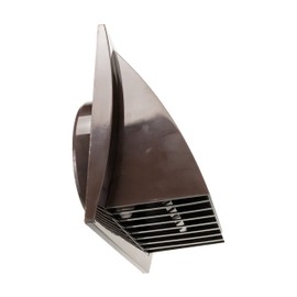 Repa Market 6 Inch Brown Dryer Vent Hood/Duct Cover for Walls or Ceiling/ABS Plastic Protection Hood With Rain Cover and Backdraft Damper/Exhaust and Dryer Vent Covers for Indoor & Outdoor Use