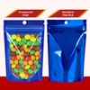 100 PCS Smell Proof Mylar Bags, Resealable Packaging Sealable Bags