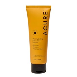 Acure  Limpiador facial ultra hidratante  Con adaptgenos y super verdes para piel estresada, y reseca, 118 ml                                         
