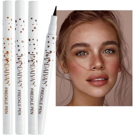 IUFDGHN Freckle Pen Makeup,Natural Lifelike Fake Freckles Magic Freckle Color Pen,Soft Waterproof Long-lasting Pen (dark brown)