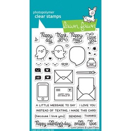 Lawn Fawn Love Letters Clear Stamps