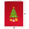 Paper Love Christmas Tree Pop Up Christmas Card, 3D Christmas