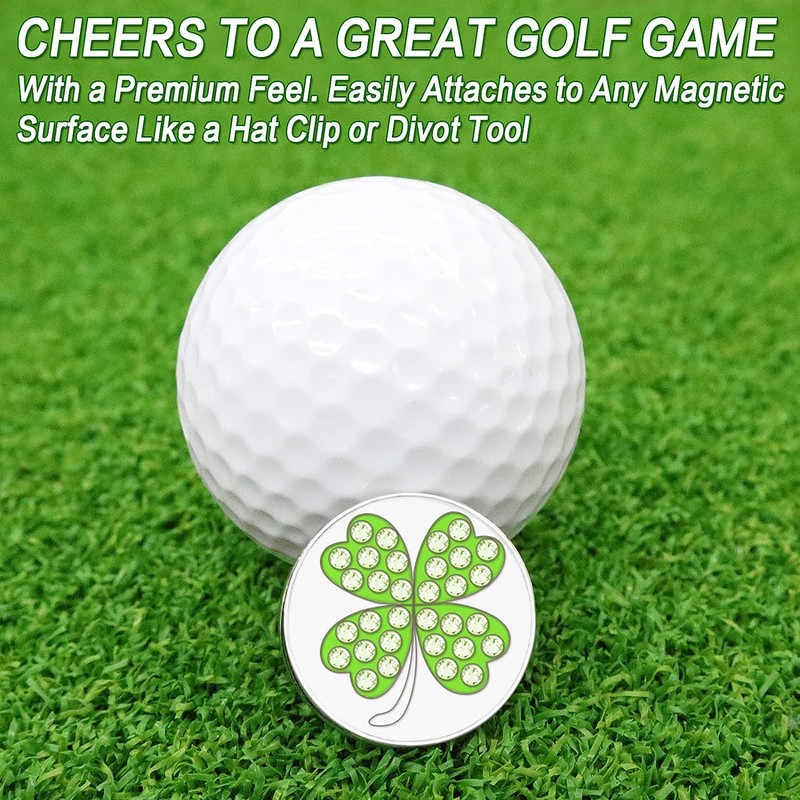 FINGER TEN Golf Ball Marker for Ladies Men Value 6