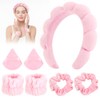 Set TXG en rosa de 7 piezas: diadema nube semiabierta,
