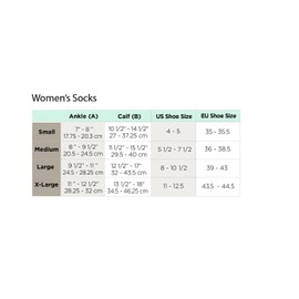 Ames Walker AW Style 136 Women's Microfiber 20 30mmHg Knee High Socks Black