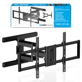 Heavy Duty Dual Arm Articulating TV Wall Mount Bracket for Sony BRAVIA 9 Class Mini LED QLED 4K HDR Google TV (2024) K-85XR90 85 Inch TV - Tilt & Swivel with Reduced Glare