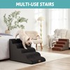 COZY KISS Wide Dog Stairs for Large Dogs 19.7" Width,