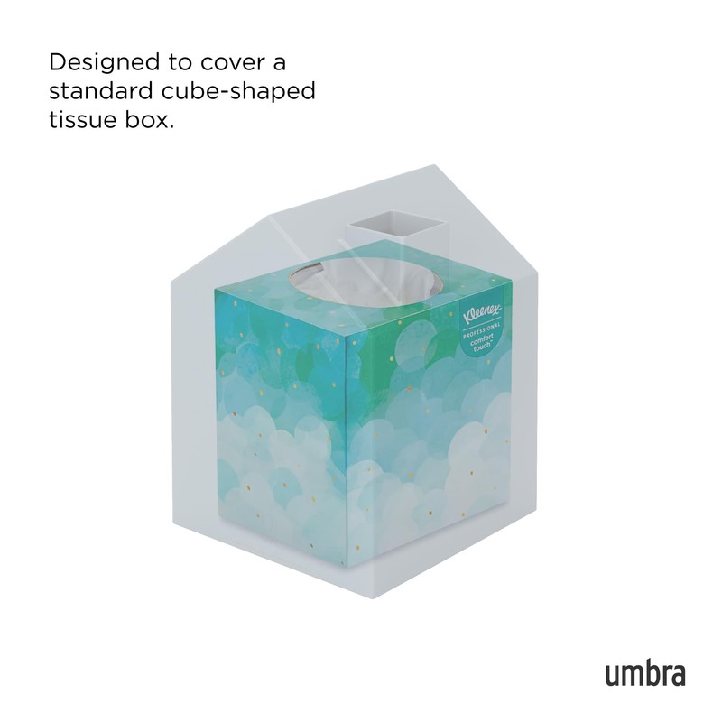 Umbra Casa Cosmetic Tissue Box - Modern and Decorative Tissue