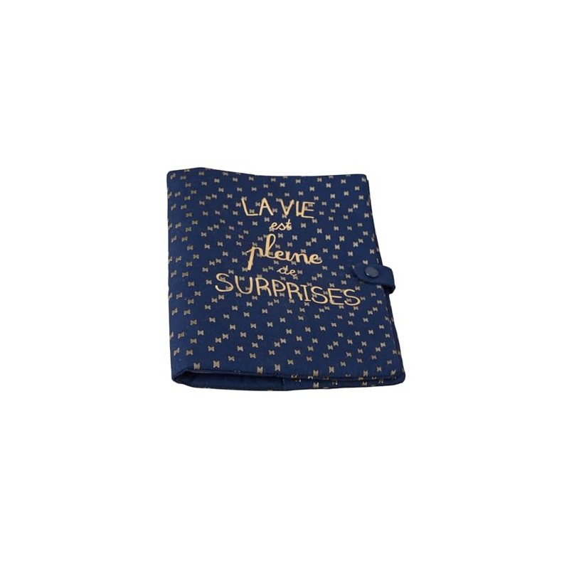 Vertbaudet Soft Cotton Examination Book Cover Navy Grise One Size