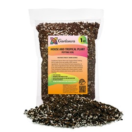 Gardenera House Plant and Tropical Plant Potting Soil - Re-Potting Soil for All Types of Indoor House Plants - 1 Quart Bag