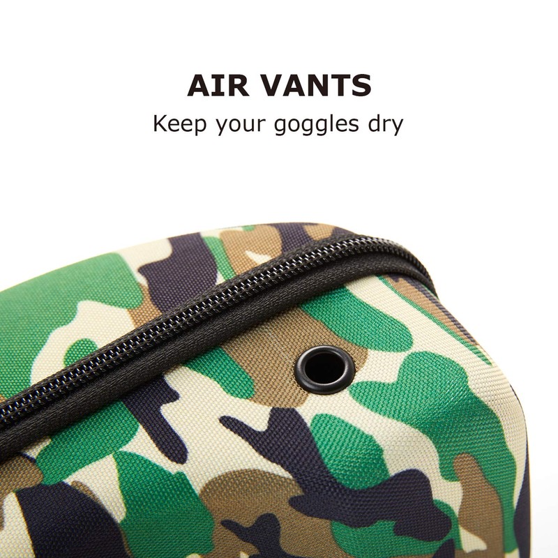 XCMAN Ski Goggle Case, Rigid EVA Hard Snow Goggle Case