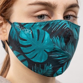 Myga Bamboo Palm Tree Print Face Covering - Face Mask Protect Cover