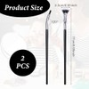 2PCS Folding Angle Scalloped Lash Brush Creates Clump-Free Lashes, New