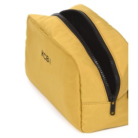 KCB Maze Large Toiletry Bag | Ideal and Practical Design | Spacious and Lightweight | Handle for Easy Transport | 100% Vegan, ochre, One Size, Toiletry Bags