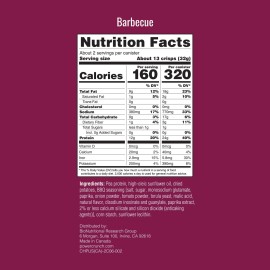 Power Crunch BBQ Cheddar Protein Crisps High Protein Snack 12g Per Serving