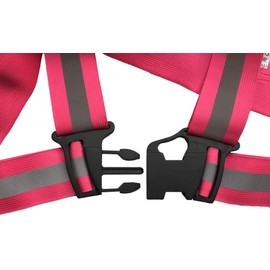 High Visibility Safety Vest, Adjustable Hi Vis Reflective Vest Sports Gear for Walking the Dog,Running,Cycling,Motorcycle (Pink)