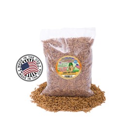 2Lbs Chubby Dried Black Soldier Fly Larvae - 100% MADE IN THE USA - Wild Bird / Chicken Treats