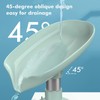 NPET Not Punched Self Draining Plastic Soap Dish Holder with