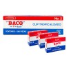 Baco | Clip Tropicalizado Inoxidable N.2 - 1000 Clips Color
