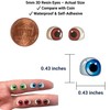 3D Resin Googly & Wiggle Eyes (96 Pcs/48 Pairs) 11mm