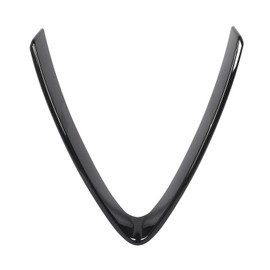 Bumper Grill Trim V Shape Frame Decoration Bright Black Replacement for Alfa Romeo Stelvio 2017 to 2023