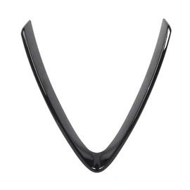 Bumper Grill Trim V Shape Frame Decoration Bright Black Replacement for Alfa Romeo Stelvio 2017 to 2023