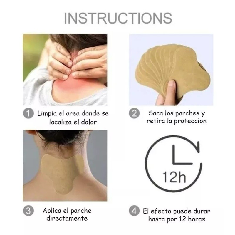 Codalis 36 Parches Cómodo Dolor Cervical Vértebra Cuello Espalda