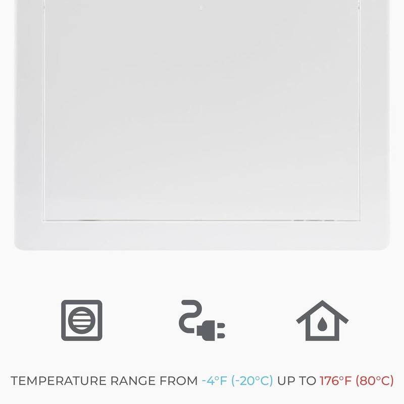 HVAC OV 4x8 Inch White Access Panel – ABS Plastic