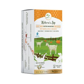 Nature's Sip Goat Milk for Dogs with Pumpkin, Pumpkin Seeds, Apple & Cinnamon | Digestive Goat Milk Blend for Gut Health & Energy (5.29oz)