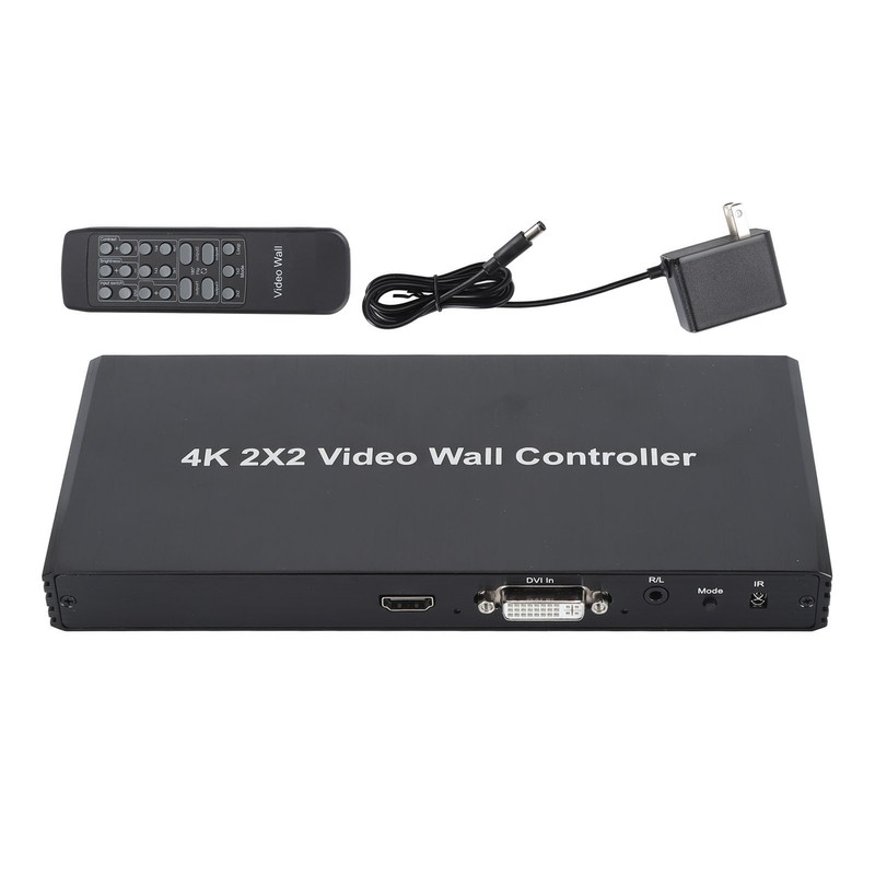 2x2 Video Wall Controller 4K 30Hz VGA Input HD Multimedia