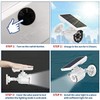 OOSSXX Solar Powered Outdoor Wireless Fake Camera Wire Free Solar