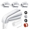 Bathtub Faucet and Shower Knobs Replacement,Easy to Install Tub Spout