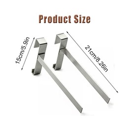 WADY 2 Pcs Beehive Frame Holder, Stainless Steel Beehive Frame Perch, Beekeeping Frame Support, Beekeeping Frame Support Bracket Racks, Bee Hive Frame Grip for Beekeeper, Beekeeping Tools