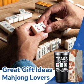 DOEARTE Mahjong Gifts for Men Women - Christmas Brithday Gifts for Mahjong Lovers - 20oz Mahjongs Gift Ideas Tumbler