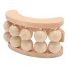 Wooden Massage Ball Roller with 10 Beads Deep Tissue Relief
