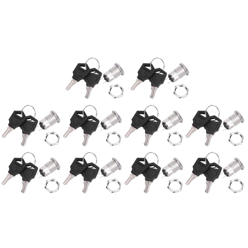 10Pcs Key Switch OFF-ON Double Pull Car Modification Short Power
