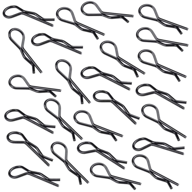 Hobbypark (100-Pack) RC Body Clips Bent R Pins Post Mount