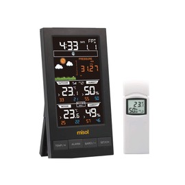 MISOL/Wireless Weather Station with 1 Sensor, 3 Channels, Color Screen